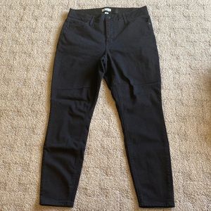 Womens plus size high rise skinny jeans Ava & Viv black 14W
